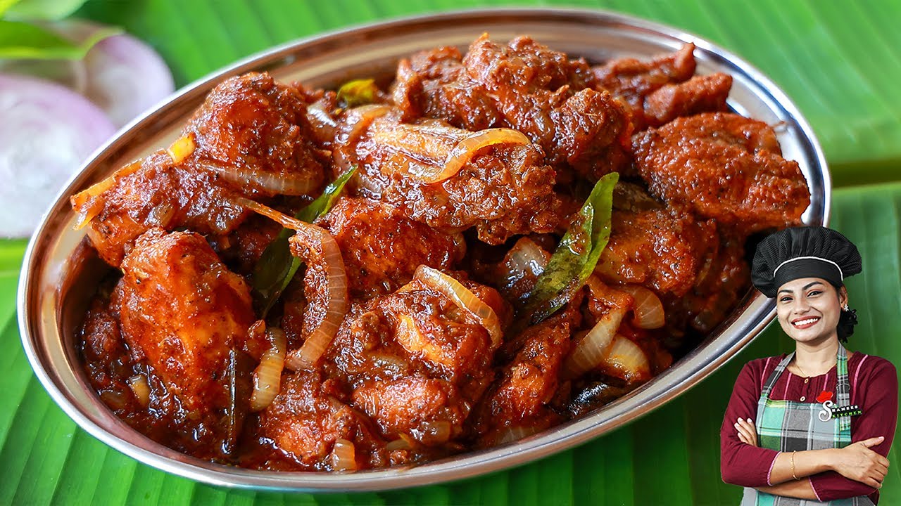 ചിക്കൻ പെരട്ടിന്റെ രുചി ഒരു രക്ഷയില്ലാട്ടോ💯👌| Simple & Easy Kerala Chicken Perattu | Chicken Roast