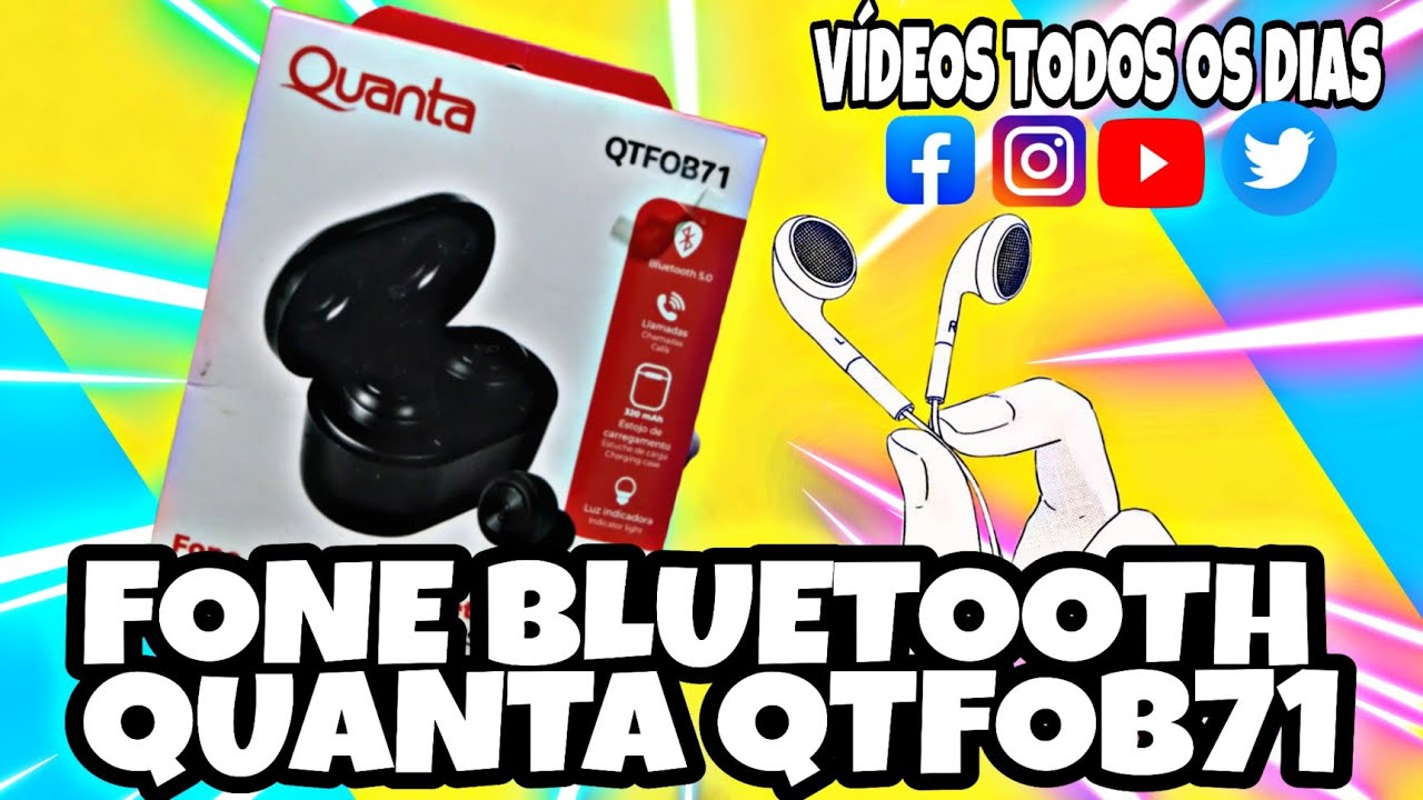 Fone Bluetooth barato Quanta