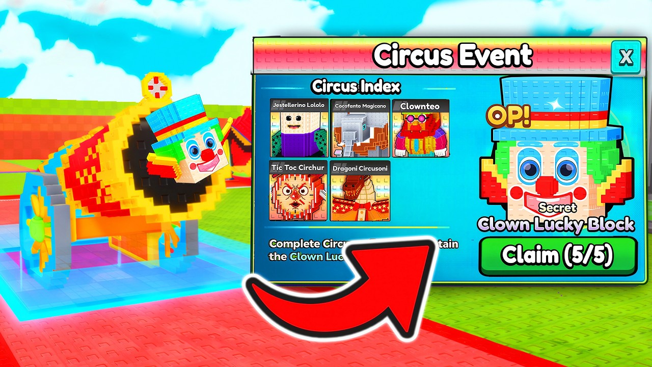 Unlocking NEW MAX LEVEL Circus Brainrots in Be a Lucky Block!