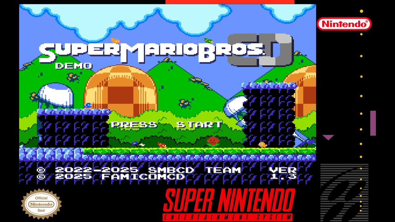 [MSU-1] Super Mario Bros. CD (Feb Demo v1.2) (2022-2025) | Прохождение | SMW Romhack