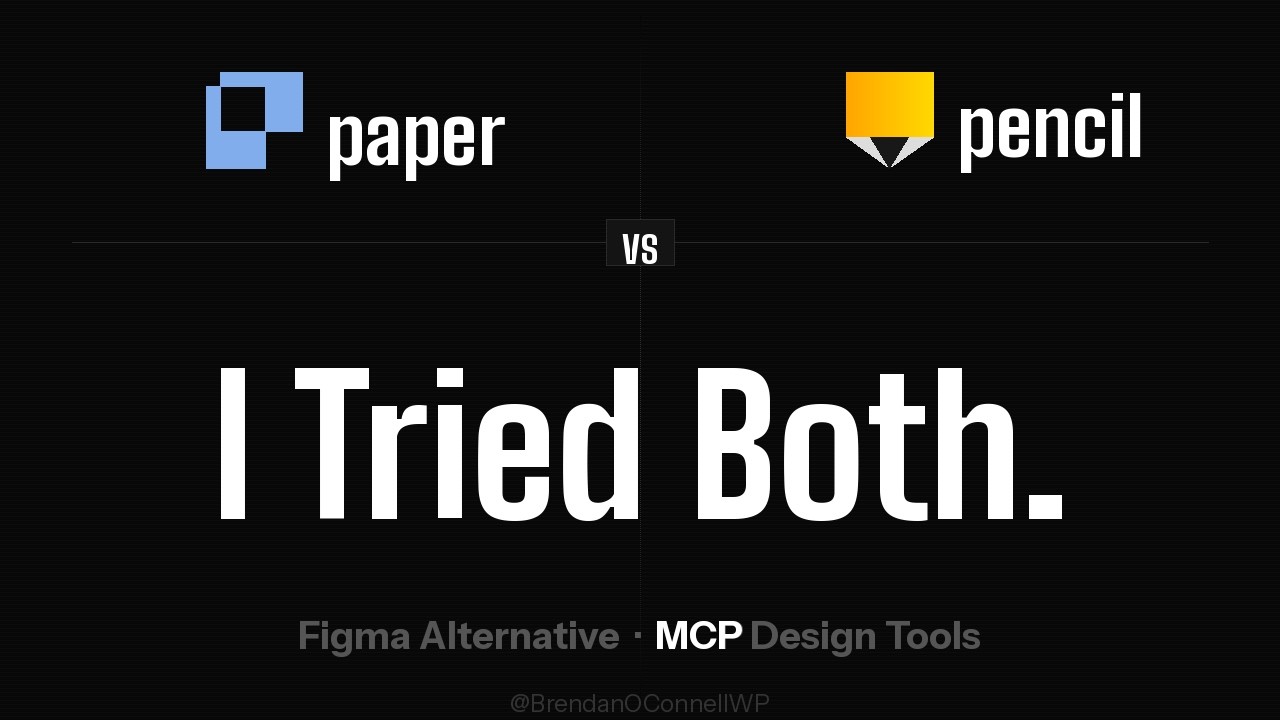 Paper vs Pencil: Agentic Design Tools with MCP to Iterate Designs (Figma Alternatives)