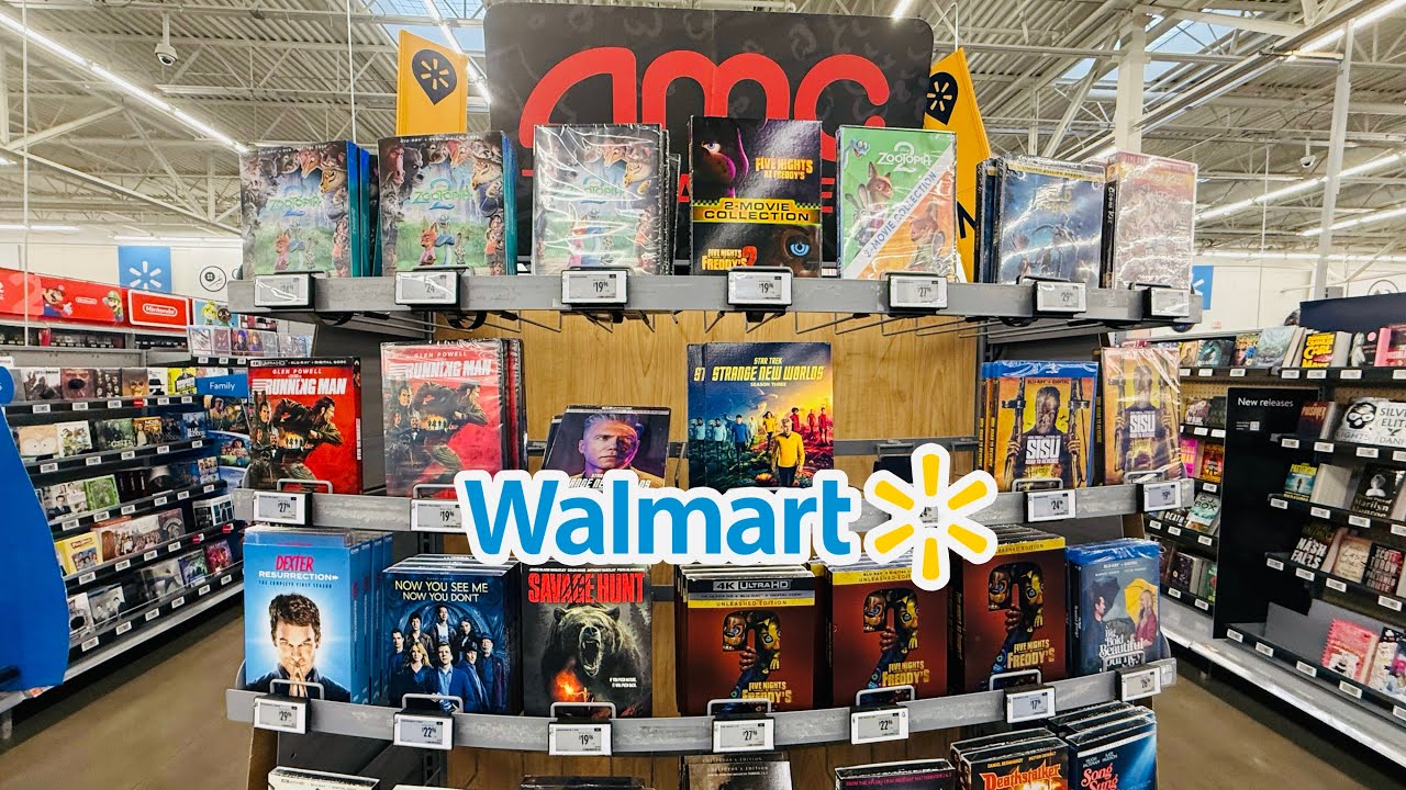 Новая коллекция фильмов Walmart на DVD и Blu-ray в формате 4K.