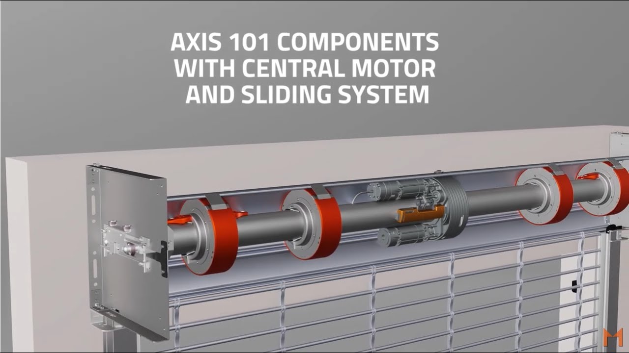 Commercial Rolling Shutter - axis 101 - Sliding carriage