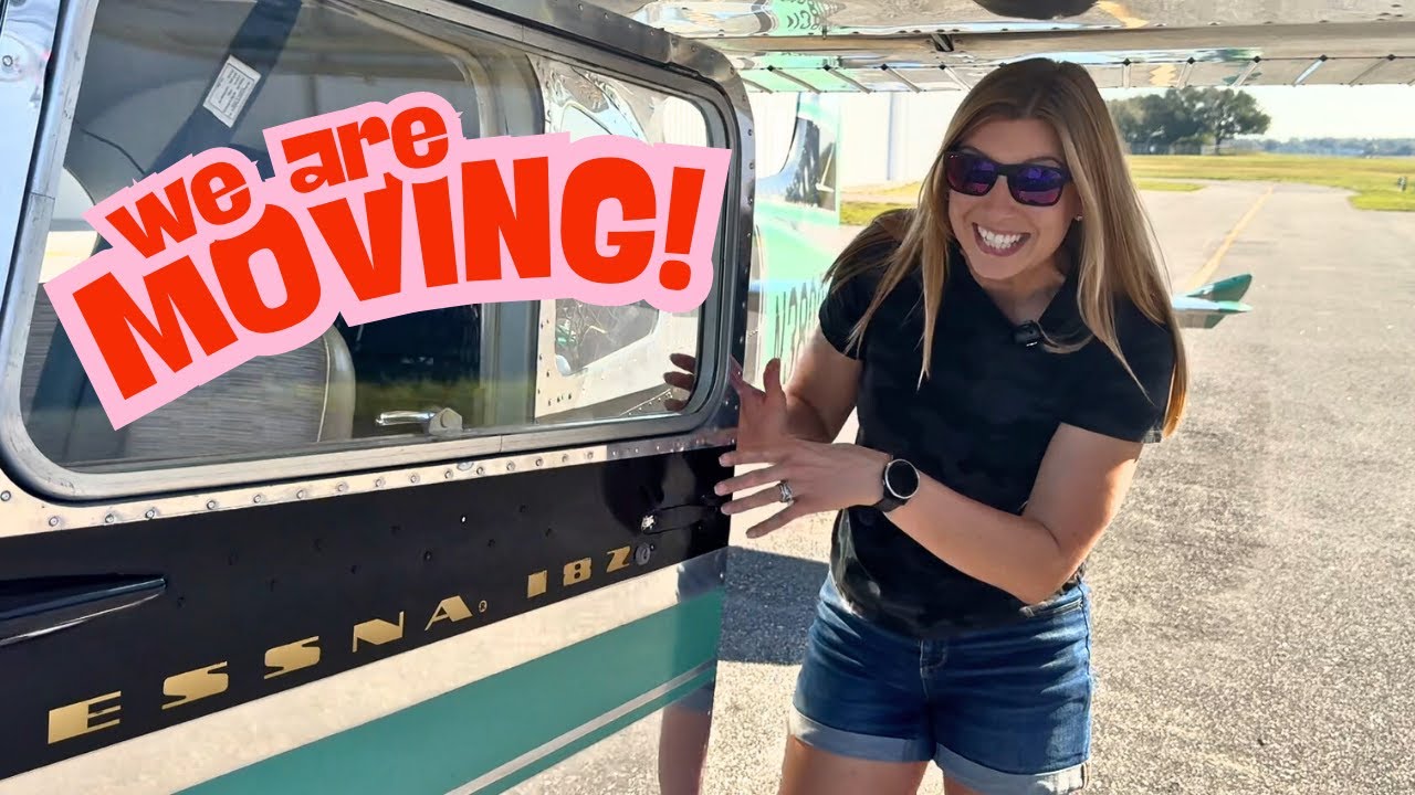 Flying to our NEW HOME in our Cessna 182! We are moving!