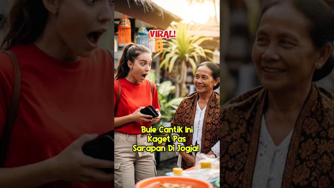 Bule Cantik Ini Kaget Sarapan Di Indonesia Murah Banget!! #bule #ai