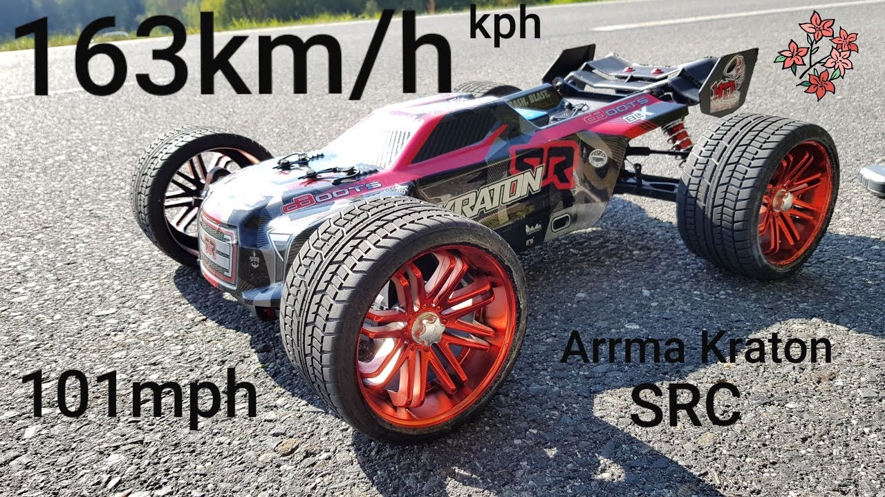 Arrma Kraton Speedrun 163 km/h 101 mph SRC Max8 Combo