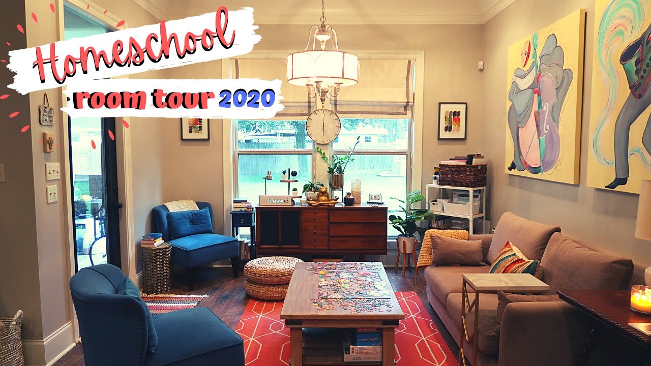 HOMESCHOOL ROOM TOUR 2020 - MIDDLE SCHOOL | Organization & Storage  without Looking Like a Classroom