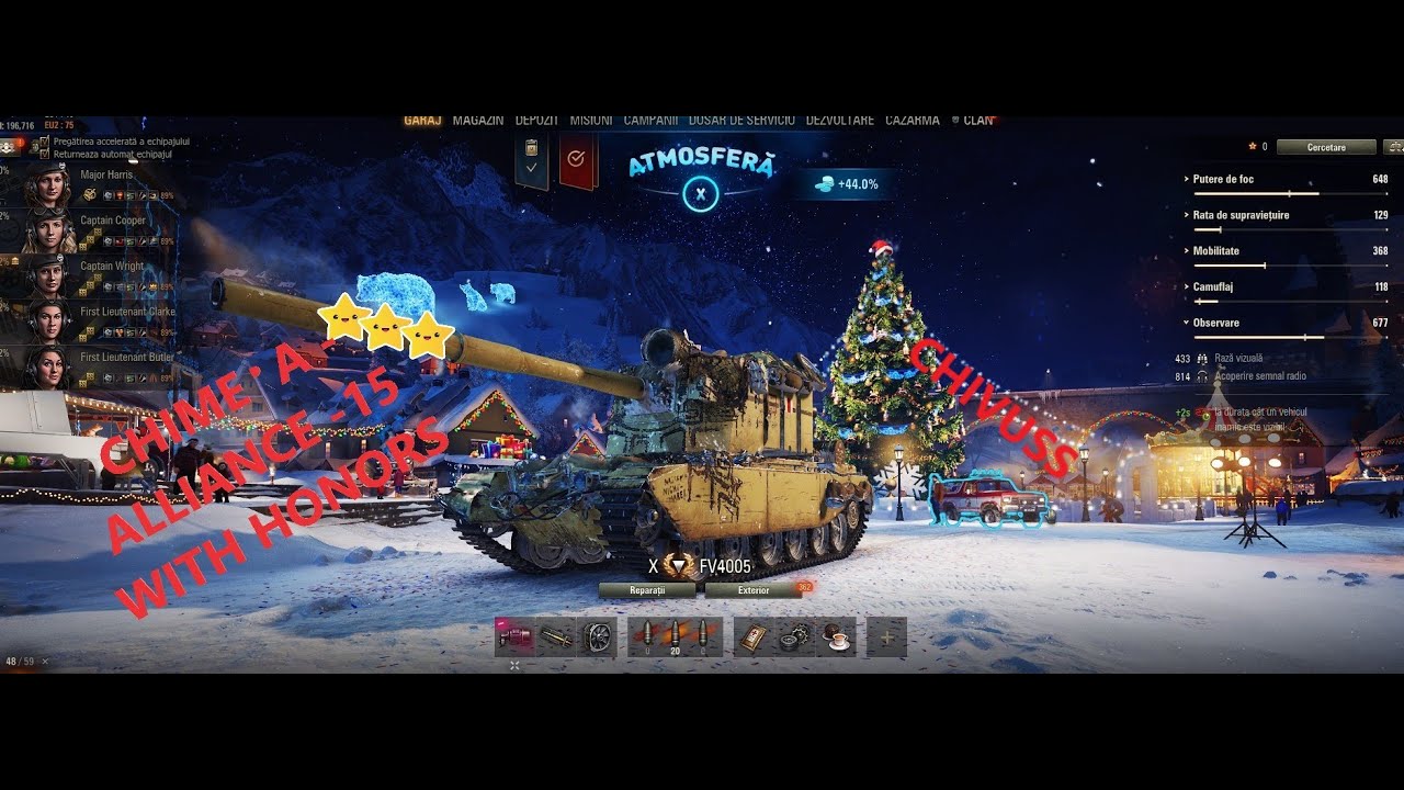 World of Tanks CHIMERA -  ALLIANCE 15 - WITH HONORS