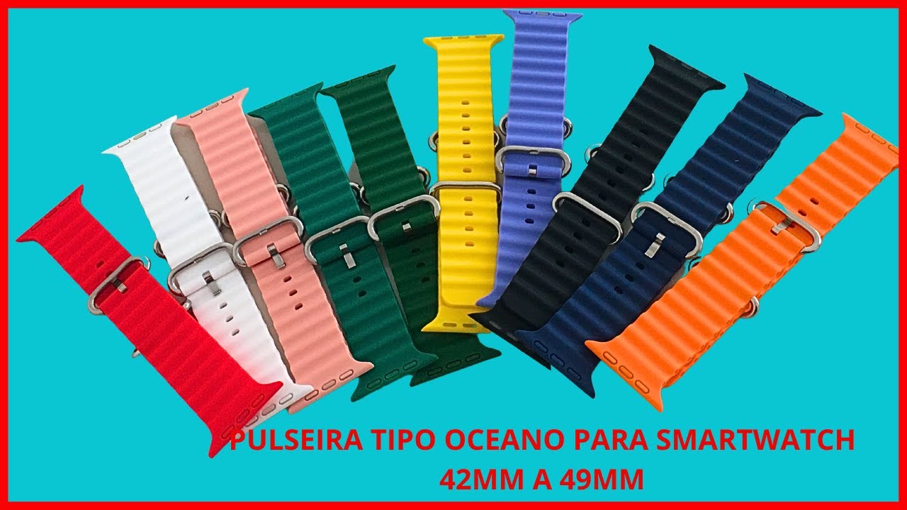 PULSEIRA OCEANO PARA SMARTWATCH APPLE 42 A 49MM