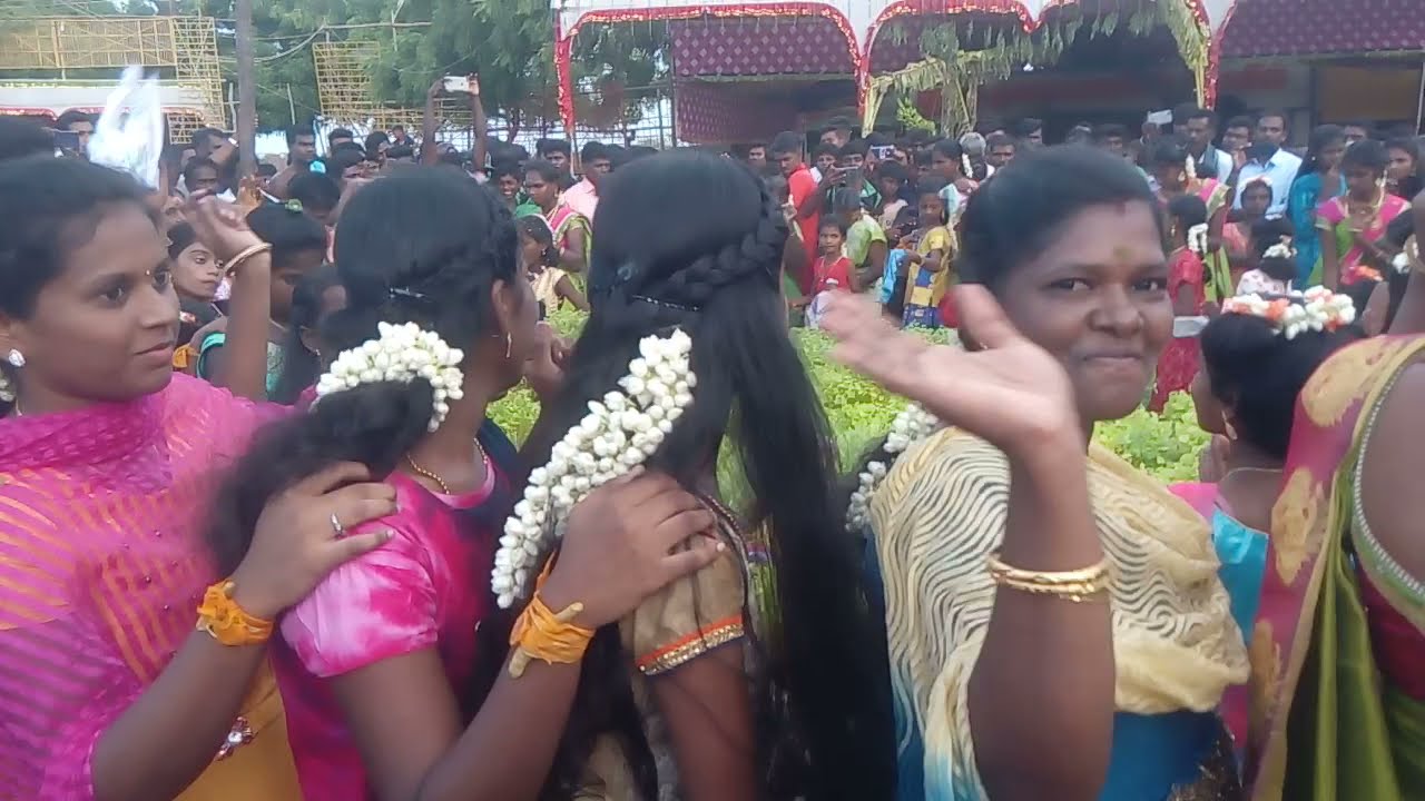 குளத்தூர் திருவிழா.முளைப்பாரி நடனம்