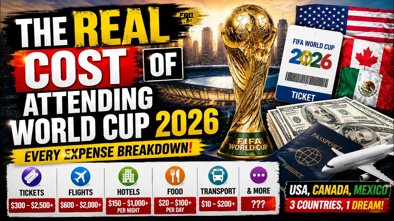 The REAL Cost of Attending World Cup 2026 ⚽💸 | Tickets, Hotels, Flights & Food Breakdown