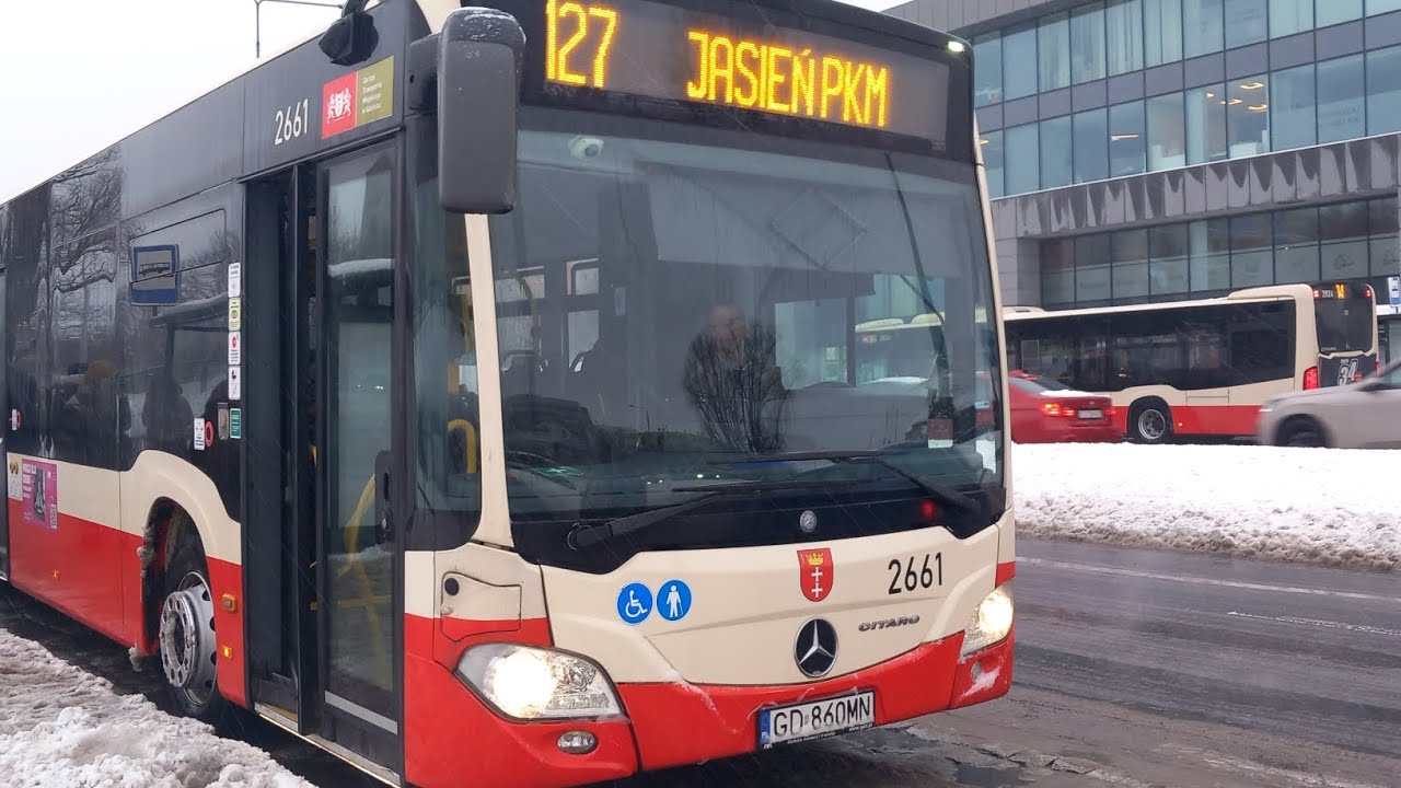 Przejazd linia 127 kierunek Jasień pkm