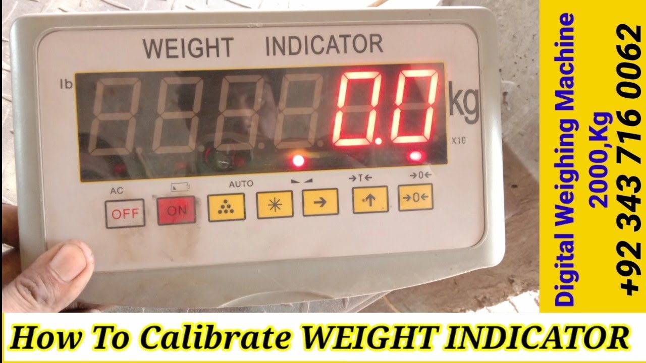 Calibration WEIGHT INDICATOR | Weighing Scale Calibration Procedure | Weighing Scale Digital _ 2021