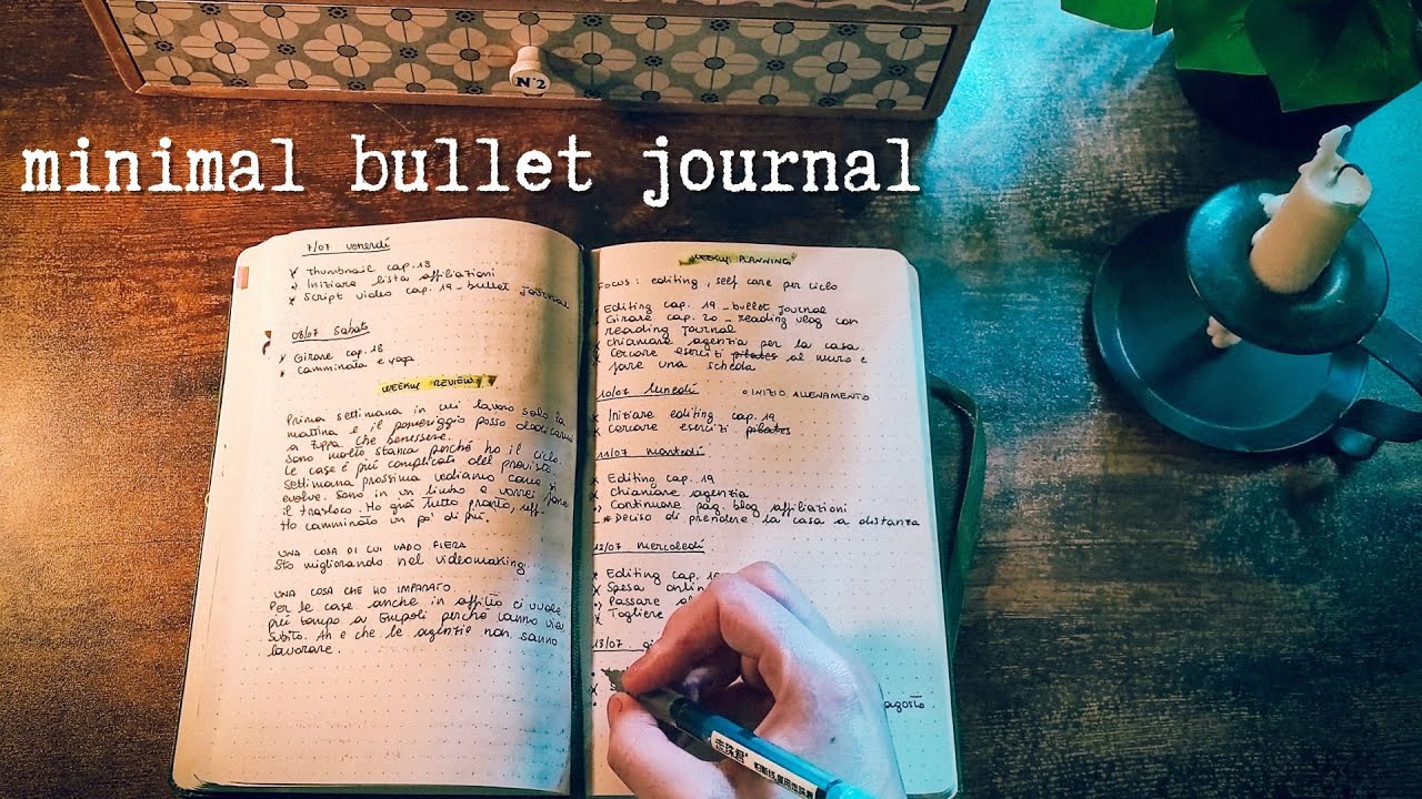 Bullet journal ✒️ setup minimal e molto facile per chiarezza mentale e mindfulness #19