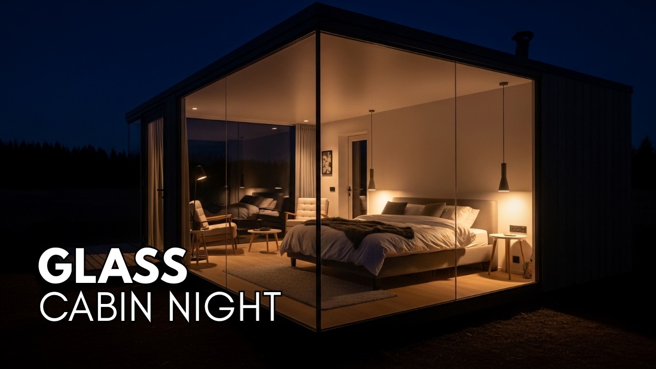 You Are Sleeping in a Glass Cabin in the Forest – Deep Sleep Music