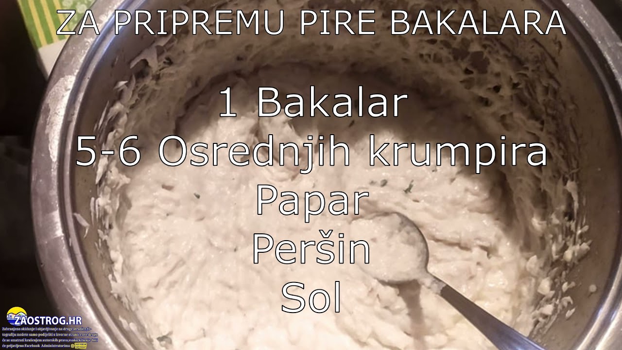 Bakalar Pire #Zaostrog #Bakalar #TradicionalnoJelo