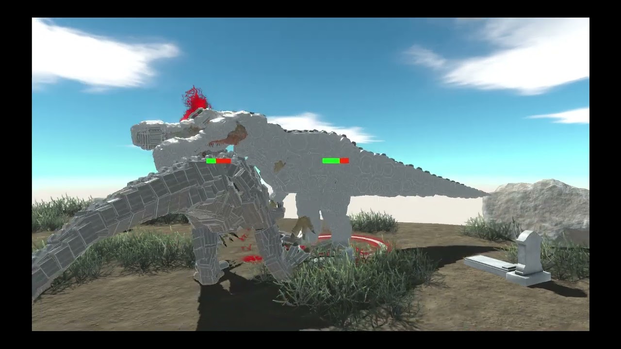 Animal Revolt Battle Simulator What if Indominus Rex Fight Rudy Mods in the Description
