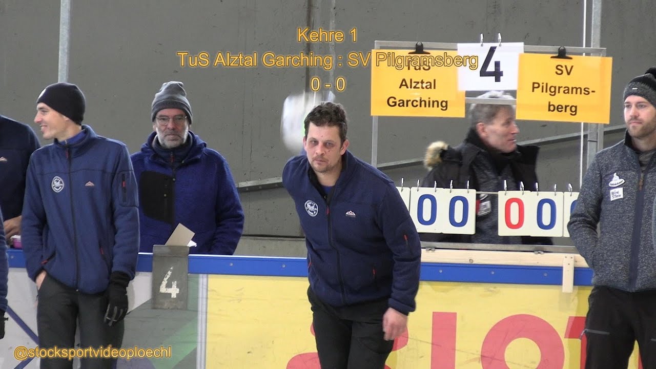 Deutsche BL Süd Eiststocksport 2024_25 TuS Alztal Garching gegen SV Pilgramsberg