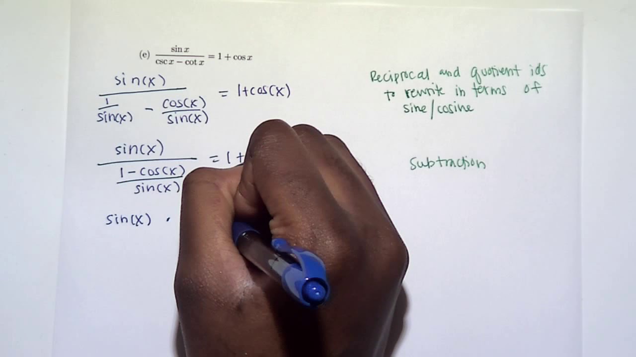 5.1 part 4 - Fundamental Trigonometric Identities