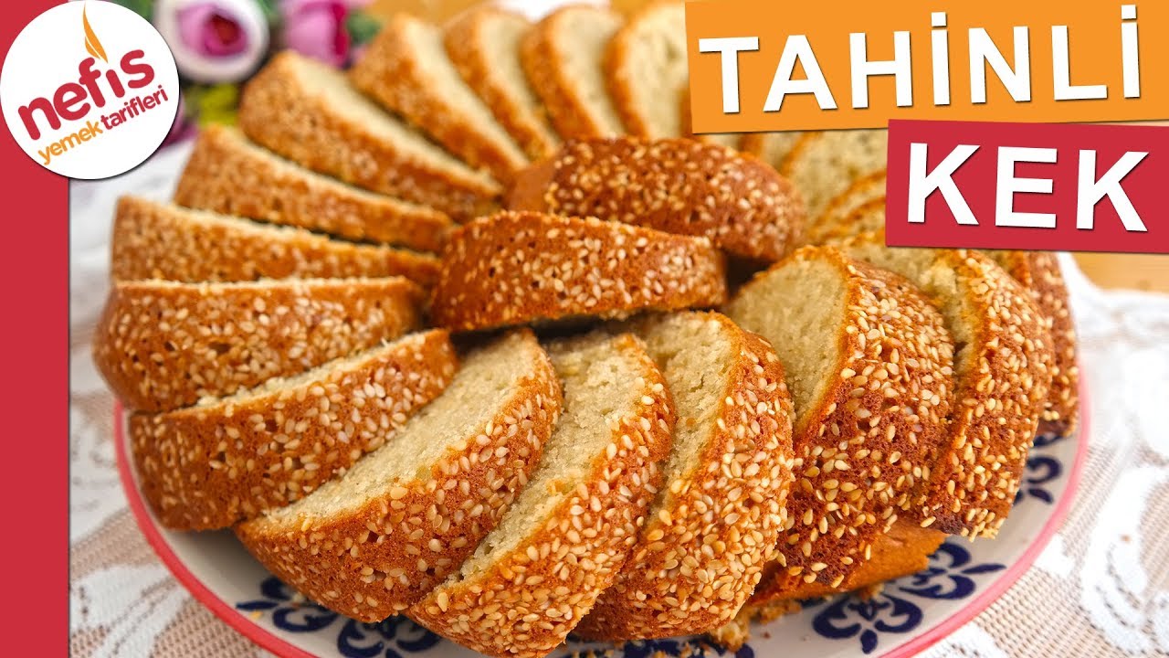 Kabardık&ccedil;a kabaran TAHİNLİ KEK TARİFİ - Yumuşacık &ccedil;ok lezzetli