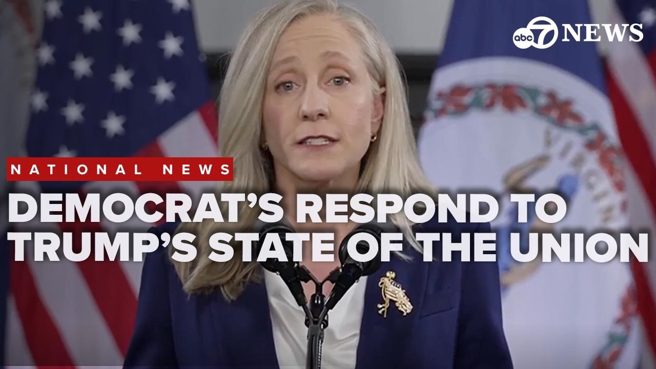 'We did not hear the truth'; Spanberger delivers Democrat response to Trump's State of the Union
