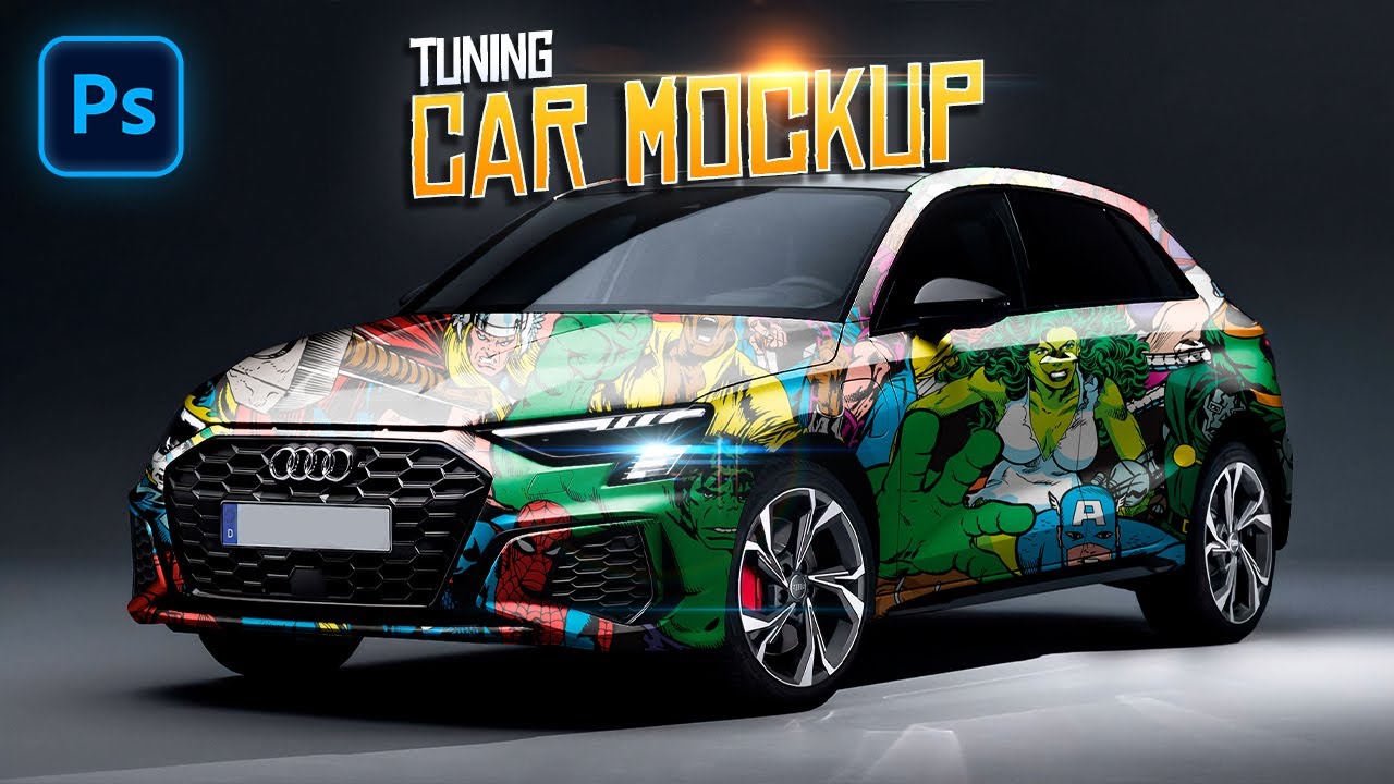 Cómo hacer un Mockup de Automóvil en Photoshop