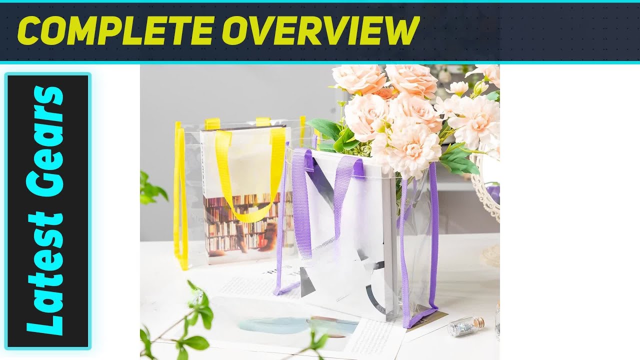Eccliy 30 Pack 12x12x6 Inch Clear Tote Bags: The Essential Clear Bag for Every Occasion
