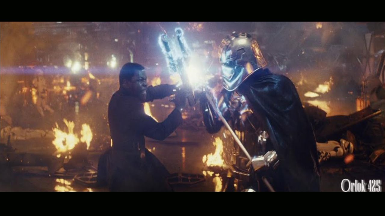 StarWars VIII The Last Jedi - Finn Vs Captain Phasma Brawl Fight Scene