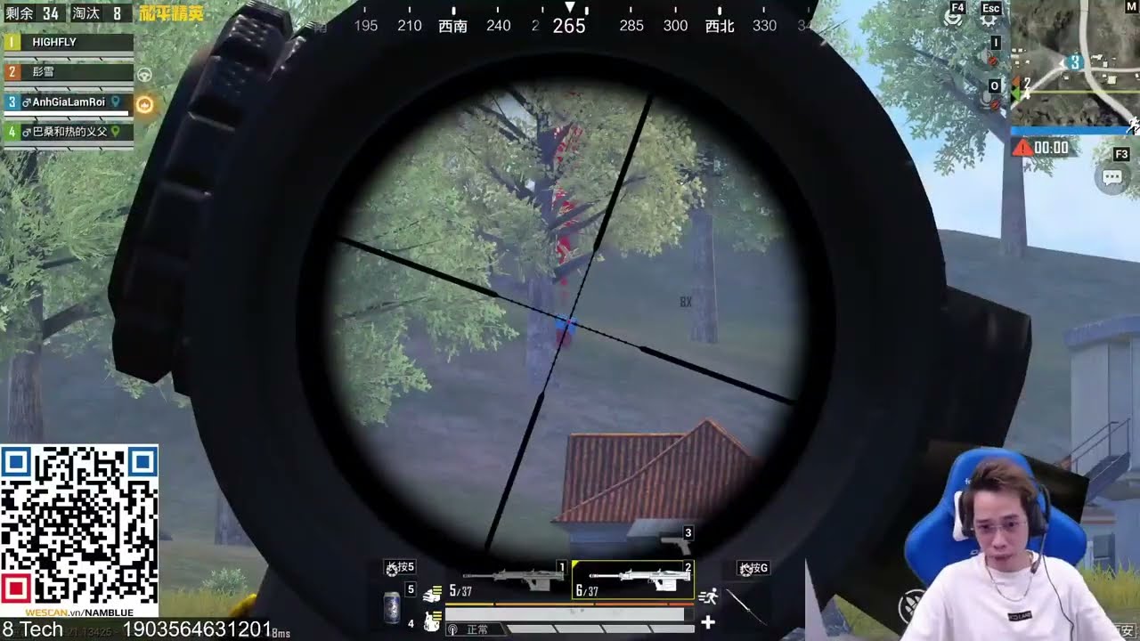 Nam Blue | TEAM ĐỦ 4 NGƯỜI - CAMP BO QUÁ CHẮC TOP 1 ĐỐ MÀY LẤY | PUBG Mobile