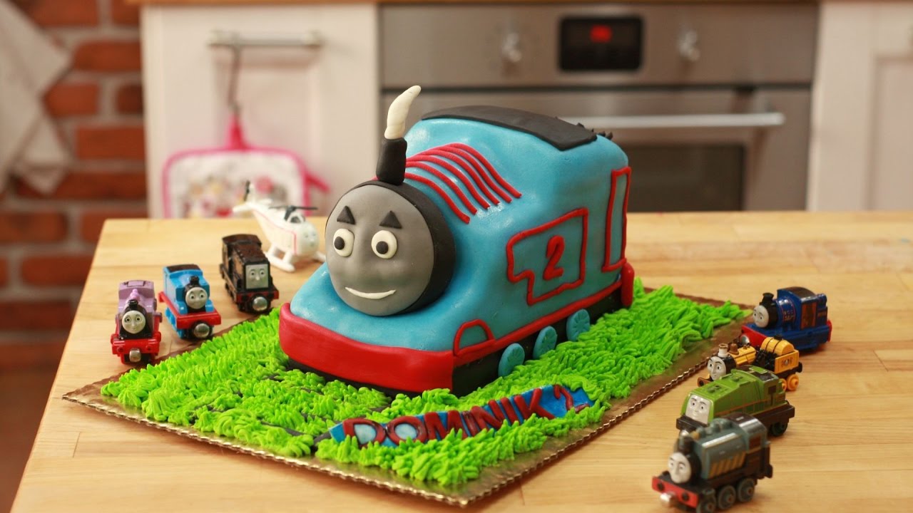 Tort Tomek, Thomas cake Tutorial , torty dla dzieci, Jak zrobić tort dla dziecka ?