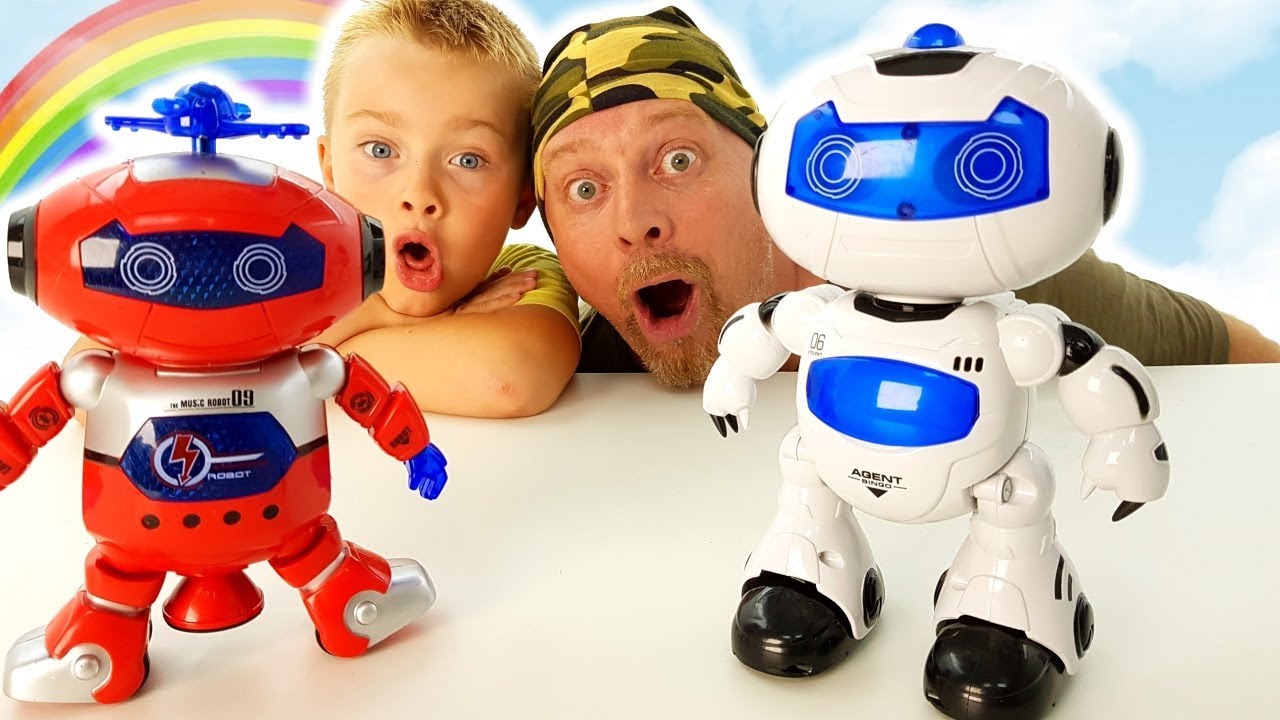2 ROBOT INTELLIGENTE : Dansante multicolore RC telecomandato Giochi da BANGGOOD ALEX e PAPA