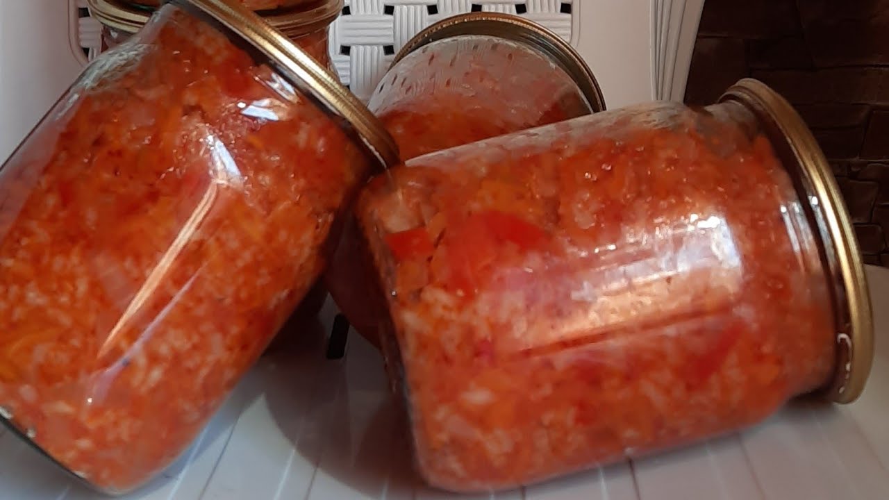 Овощной салат с рисом \ консервация на зиму салата с рисом