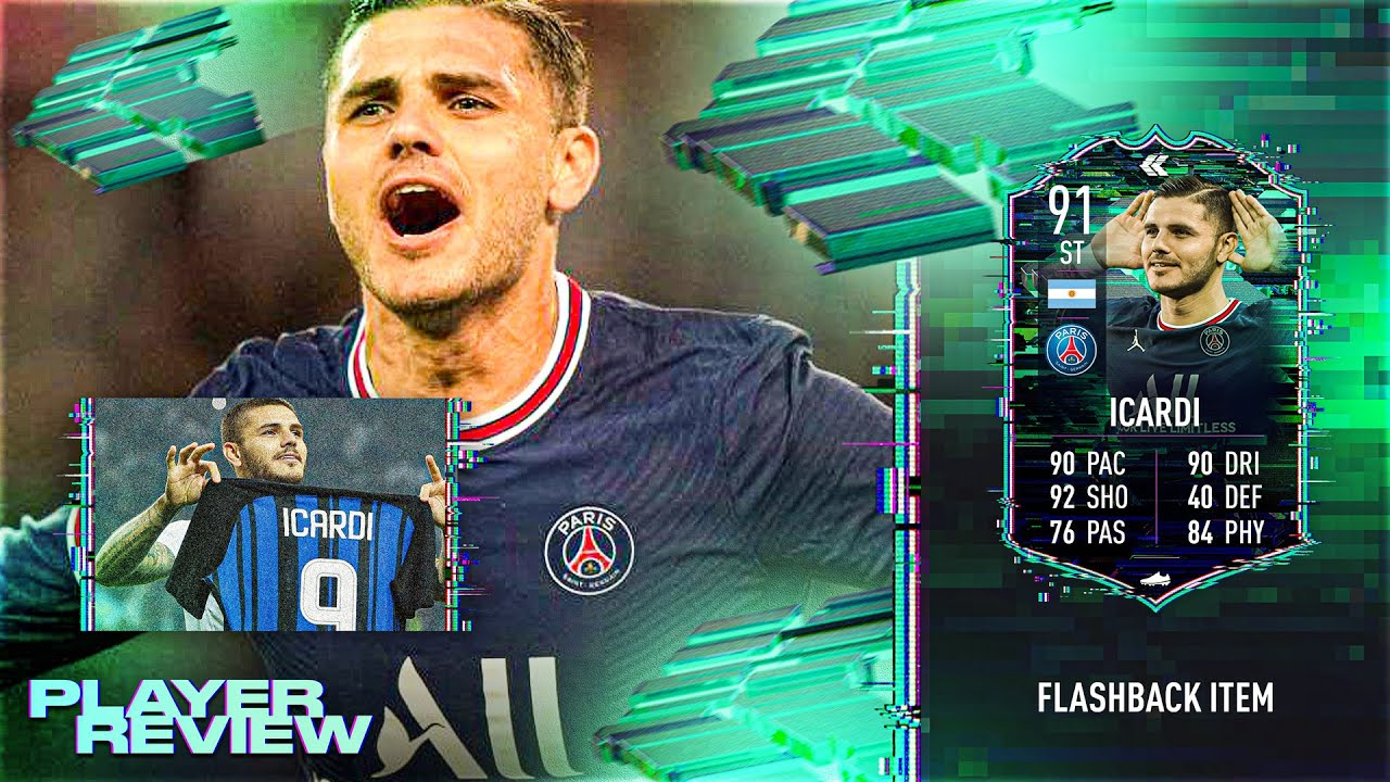 91 FLASHBACK ICARDI PLAYER REVIEW | FIFA 22 Ultimate Team
