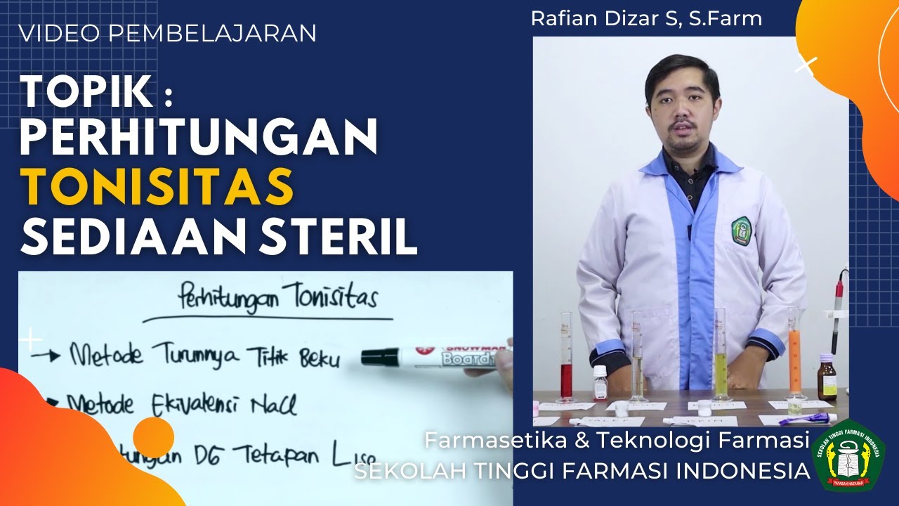 PERHITUNGAN TONISITAS PADA SEDIAAN STERIL - STFI Bandung