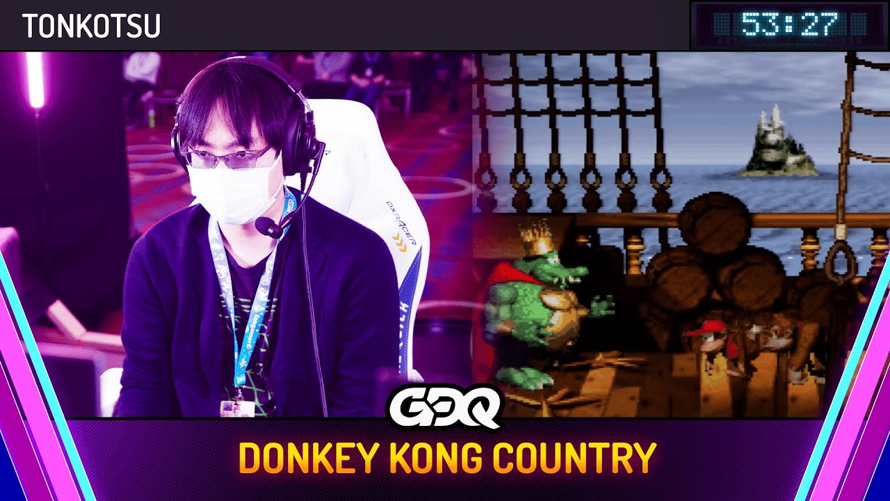 Donkey Kong Country by Tonkotsu in 53:27 - Awesome Games Done Quick 2024
