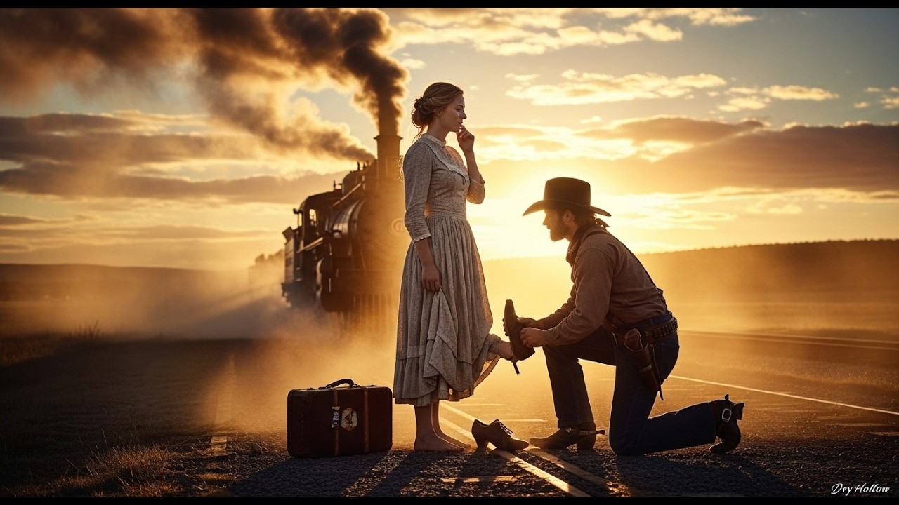 “She Arrived in Torn Shoes — The Cowboy Said That Was Enough.”