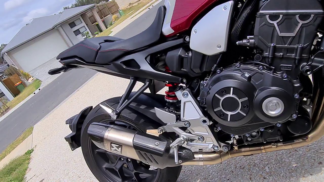 2018+ Honda CB1000r Akrapovič Full System Cold Start