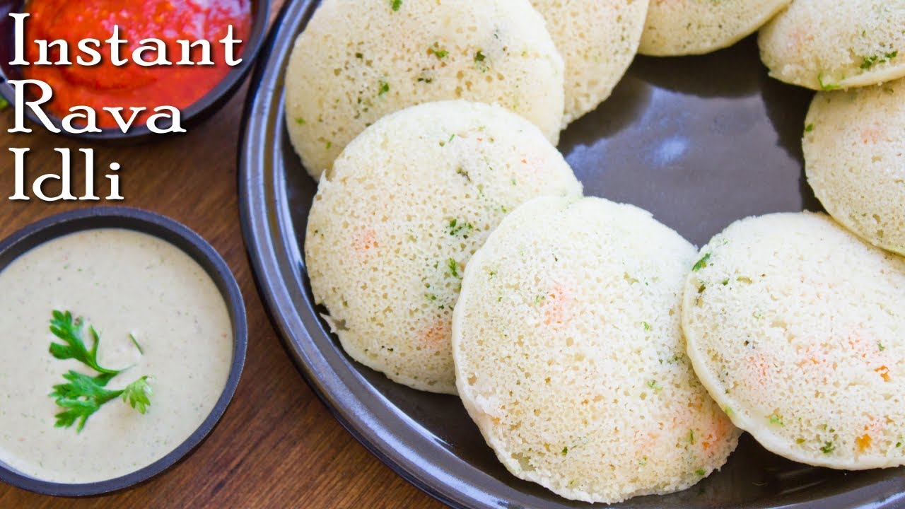 Instant Rava Idli | Sooji Idli | Semolina Idli | Spongy Vegetable Idli Recipe ~ The Terrace Kitchen
