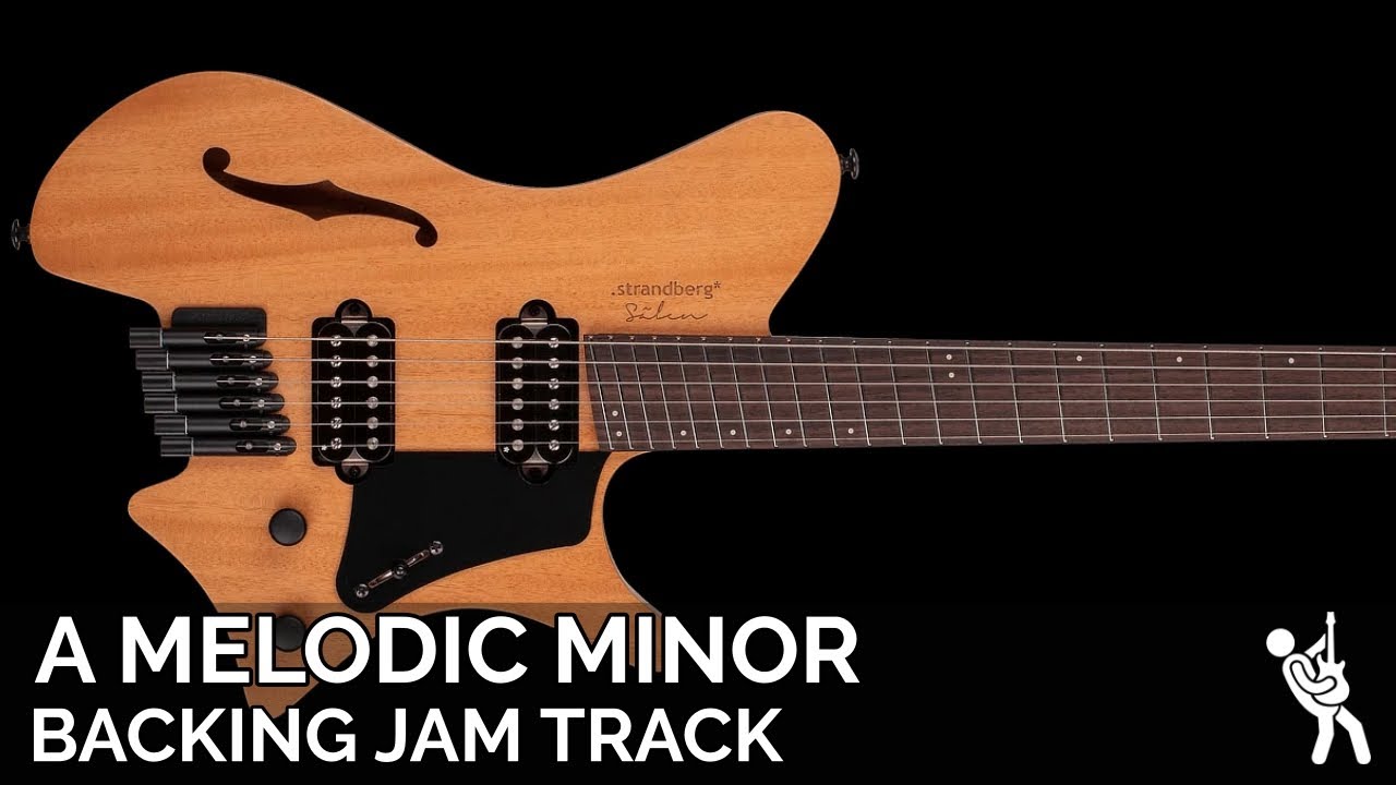 Plini Inspired Modern Atmospheric Fusion Guitar Backing Track Jam in A Melodic Minor | 120 BPM