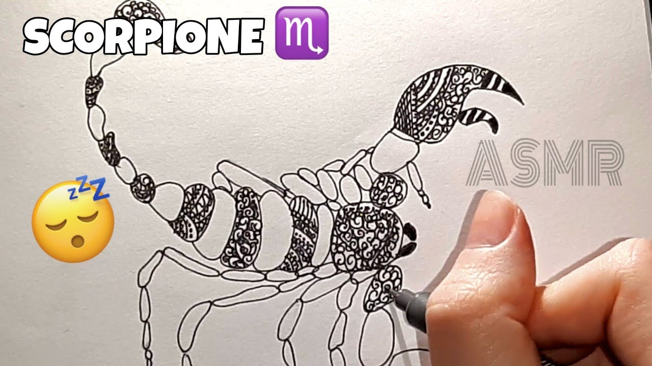 Perché lo SCORPIONE♏ è il segno più odiato dello zodiaco?  Disegno e Caratteristiche -ASMR-