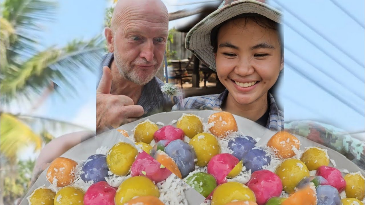 នំឥន្ធនូ​ បង្កប់​ស្នូល​ដូង...! 