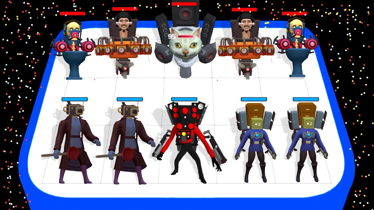 Merge Skibydy Camera Battle Gameplay P5 Multiverse, Merge Master Gameplay, Skibdi Toilet Game