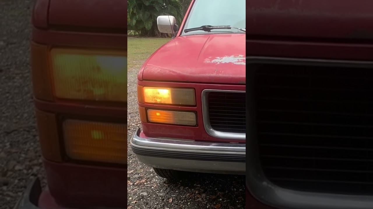 Gmt400 OBS got upgraded to some new eBay headlights with Led bulbs , 5k color temp