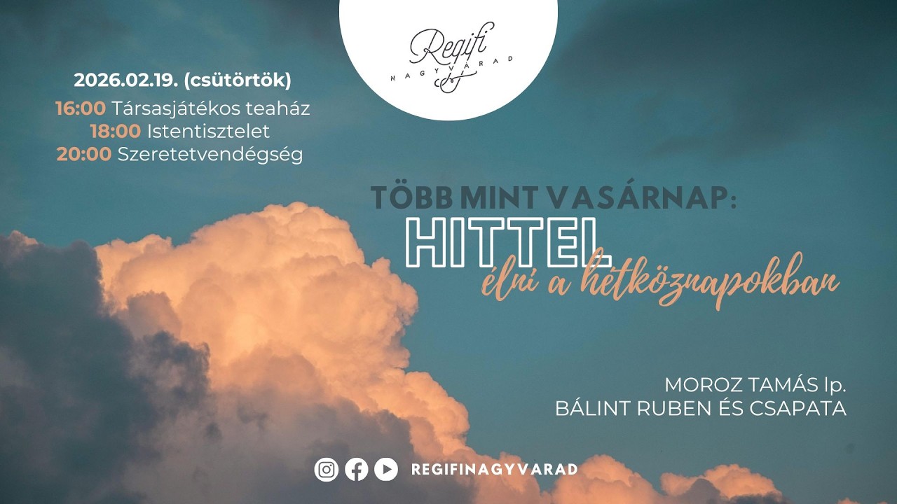 REGIFI │ Hittel élni a hétköznapokban │ Moroz Tamás