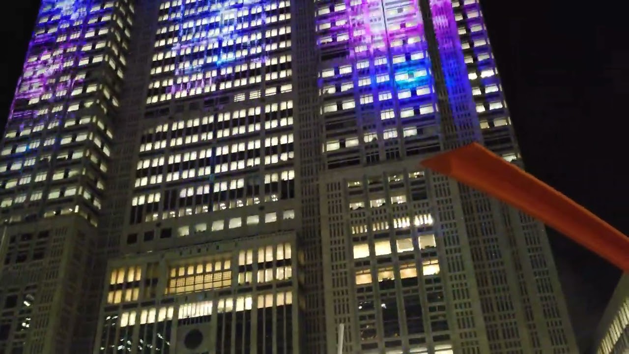 TOKYO WOW! 🇯🇵 Tokyo Metropolitan Government Building DAY & NIGHT 🌃✨ Epic Light Show with Music