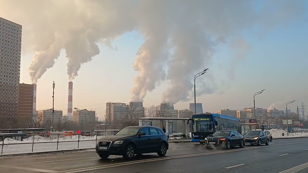 Сборник! Автобусы у Метро Аминьевская и Поезда на МЦД-4 