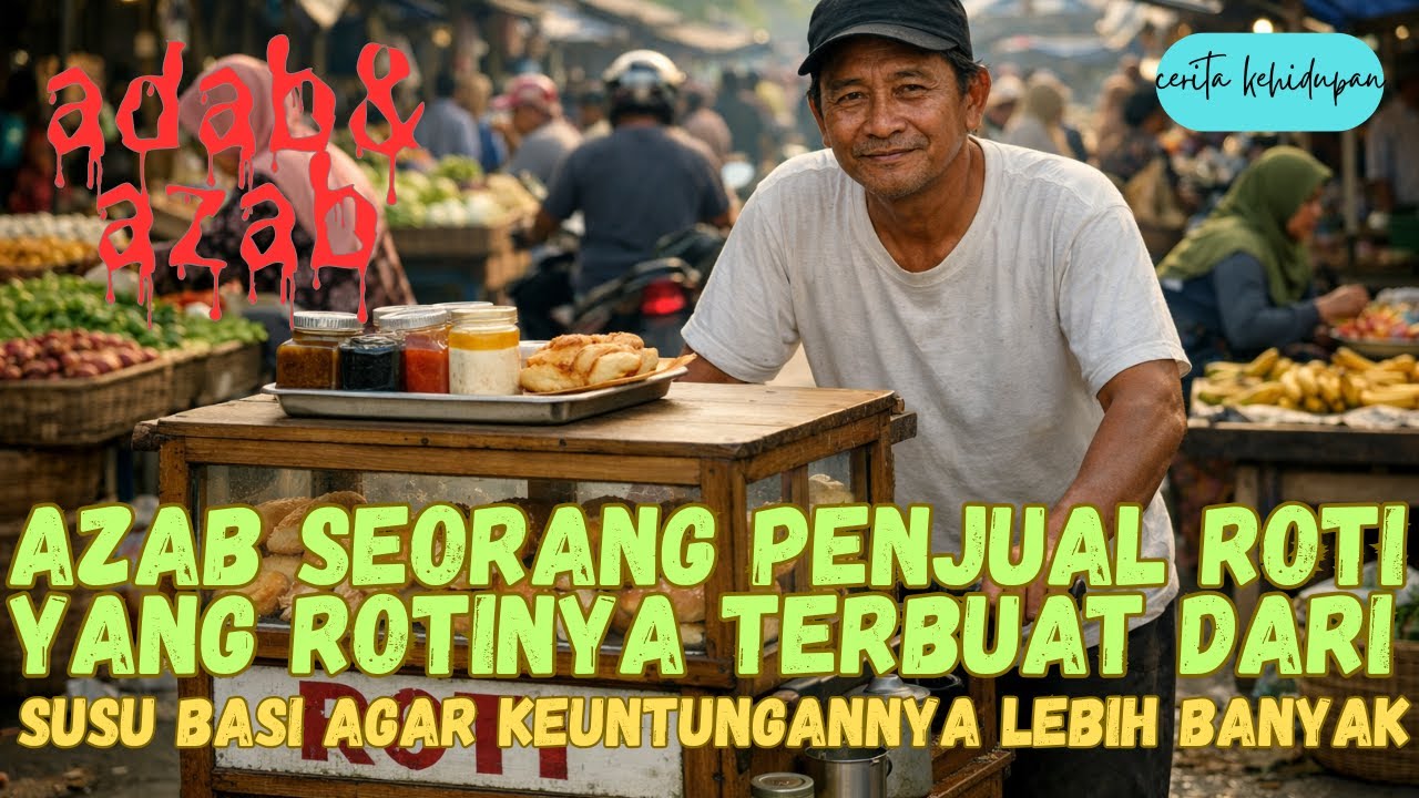 ADAB & AZAB || azab penjual roti yang terbuat dari susu sudah basi dan berbau,doa pelanggan terkabul
