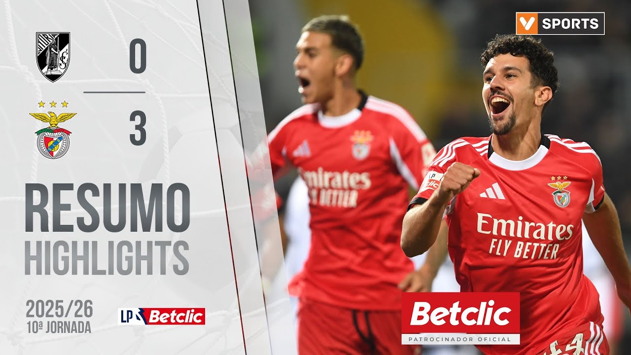 Resumo: Vitória SC 0-3 Benfica (Liga 25/26 #10)