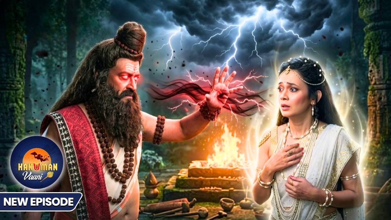 ऋषि दुर्वासा ने दिया देवी पुञ्जयस्थल को श्राप😱 | Hanuman Vaani | कर्माधिकारी शनिदेव कथा