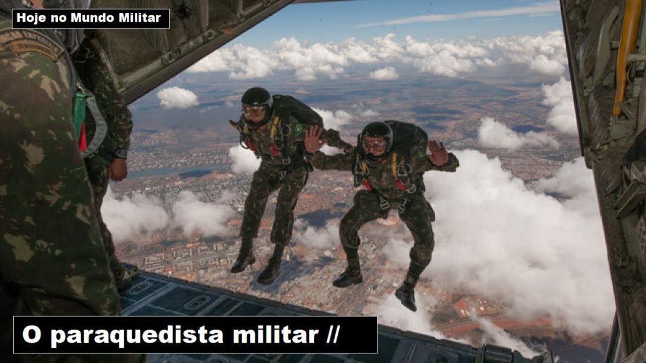 O paraquedista militar
